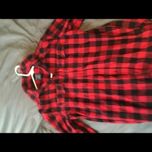 Men’s Red Large Flannel